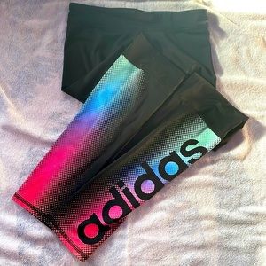 Girls adidas leggings size 10/12 medium